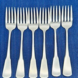 Oneida Colonial Boston Minute Man Stainless Salad Fork 6.75 inch Lot of 6